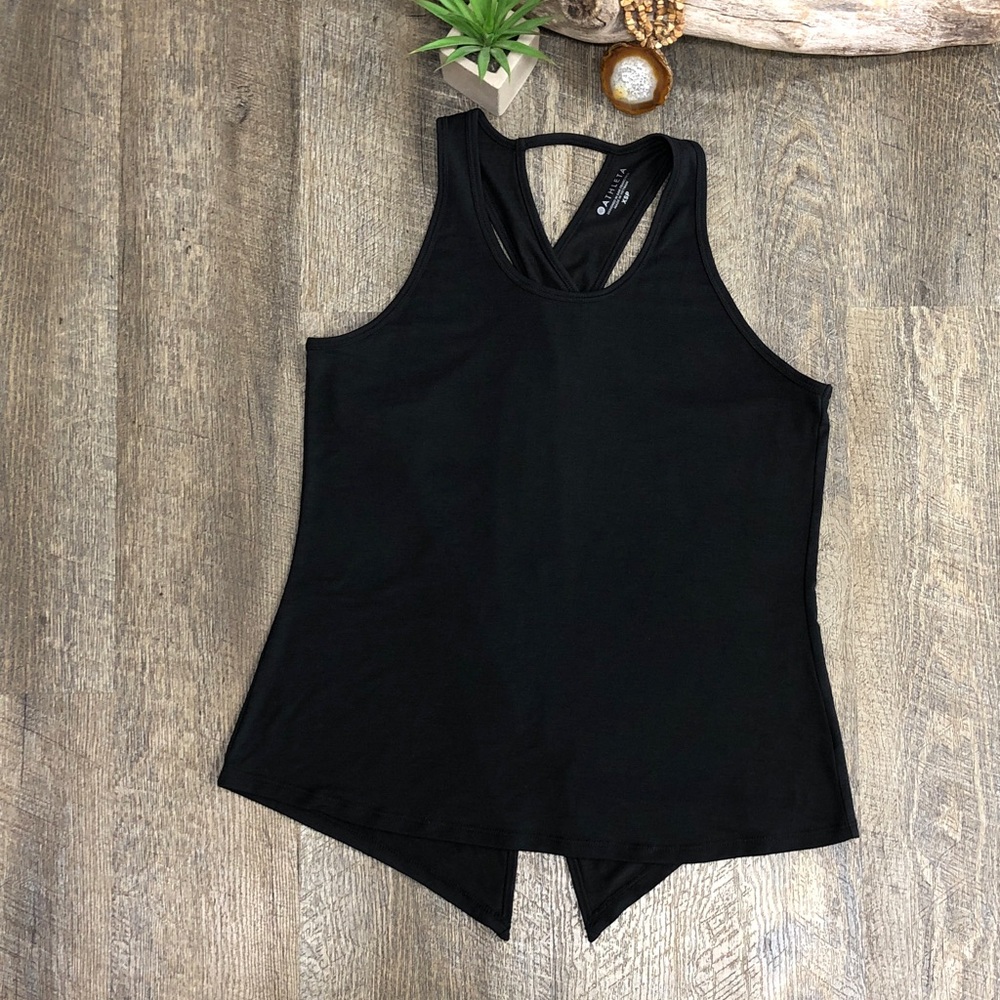Athleta Black Criss Cross Back Tank Top
